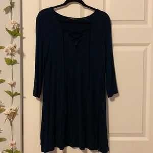 Forever21 3/4 Dark Green Dress